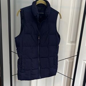 Lands' End Dark Blue Quilted Vest